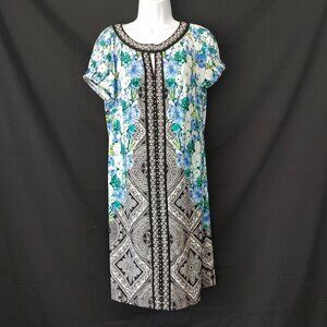 BLUE - BEADED SUMMER DRESS